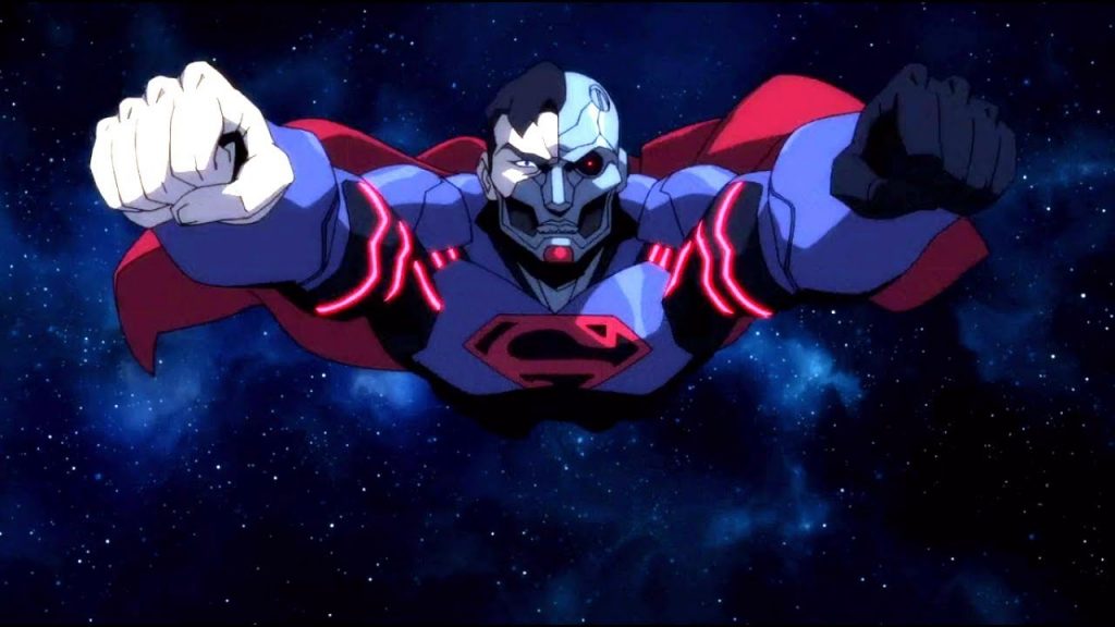 Cyborg Superman flies towards the camera